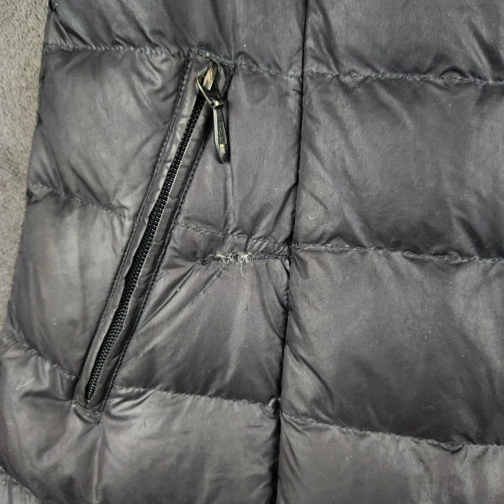 The North Face Paulette Long‎ Puffer Coat Womens XS Black 550 Down Fill Zip Up